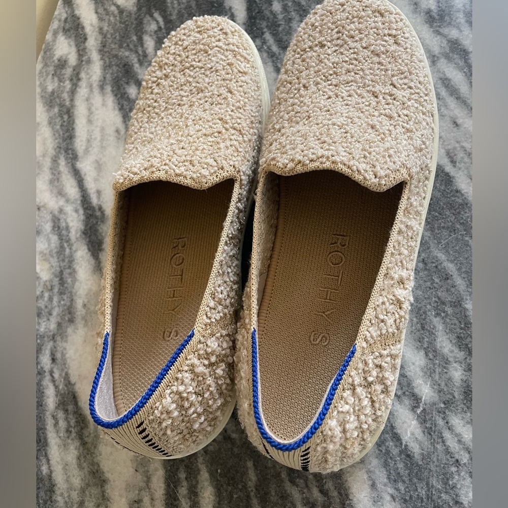 Rothy's Honeybun bouclé Slip-Ons